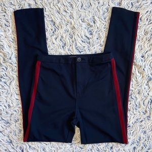 Boom Boom Jeans Stretch Pants Blue With Red Stripe Size 5